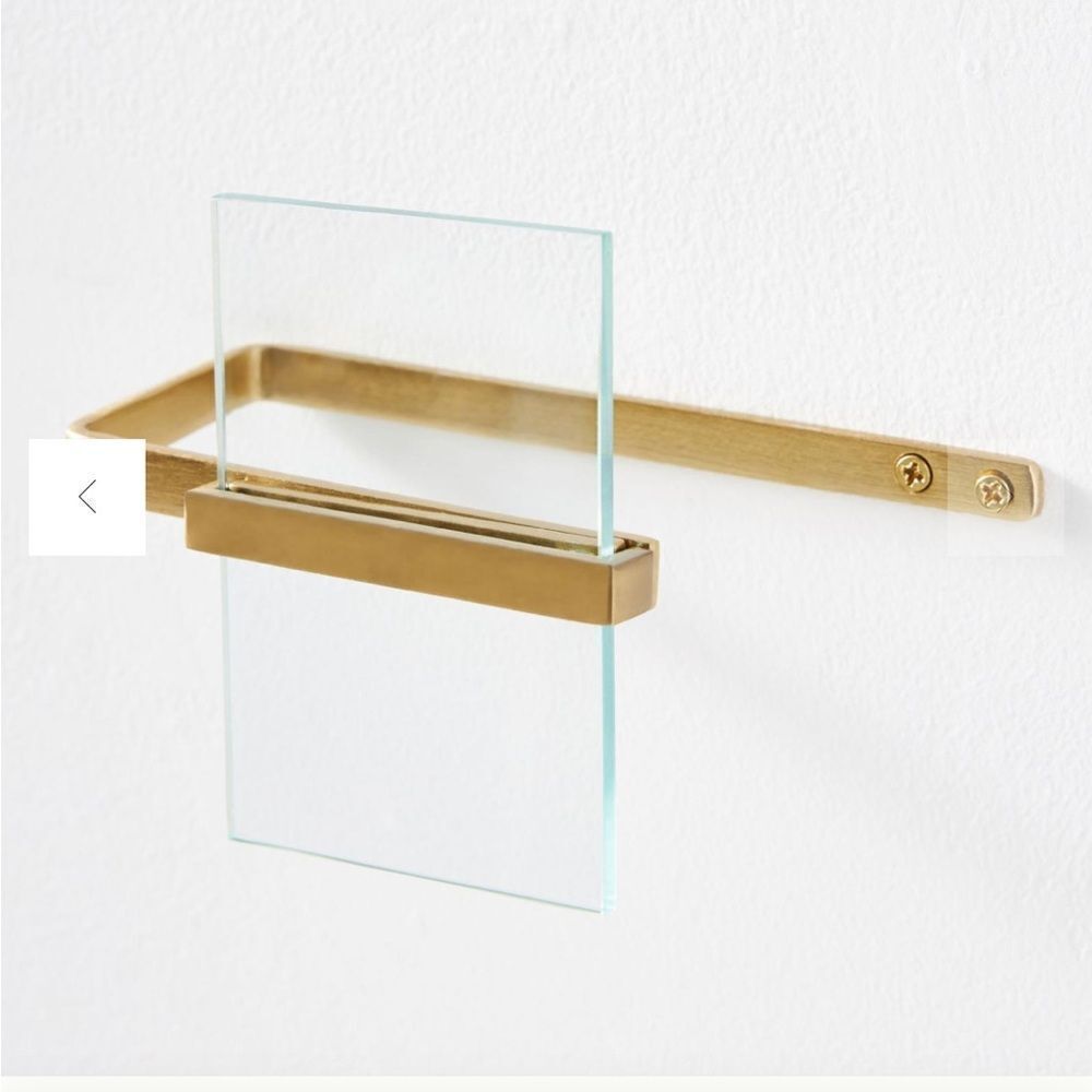 Anthropologie Laiton Glass Curtain Tieback Gold